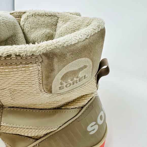 Sorel Tan Tivoli II Winter Snow Boots Pink Bottoms Size US Womens 6.5 - Picture 3 of 15